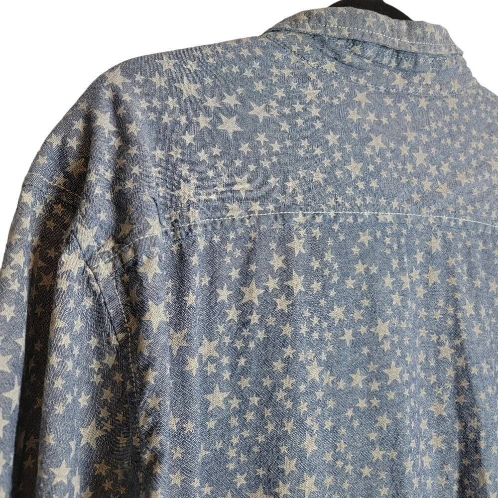 Beans and Bones Celestial Denim Star Short-sleeve Shirt - Picture 7 of 12